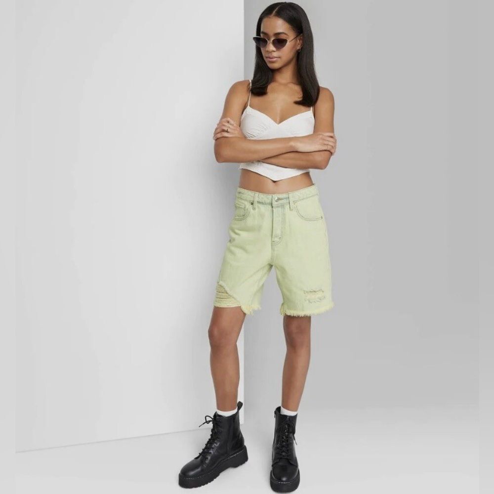 Wild Fable Bermuda Jean Shorts M3